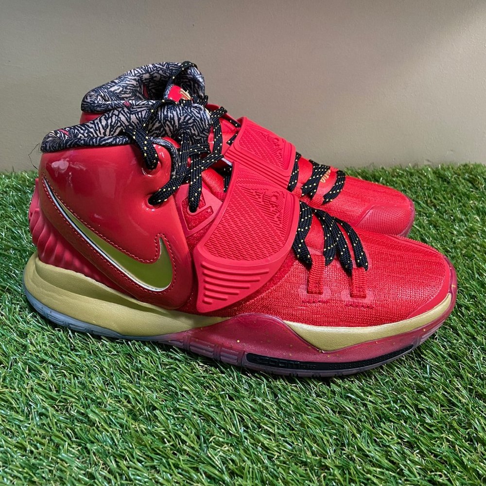 Nike Kyrie 6 All Star "Trophies" Shoes Red Gold CD5026-900 Mens 7 Womens 8.5 NEW